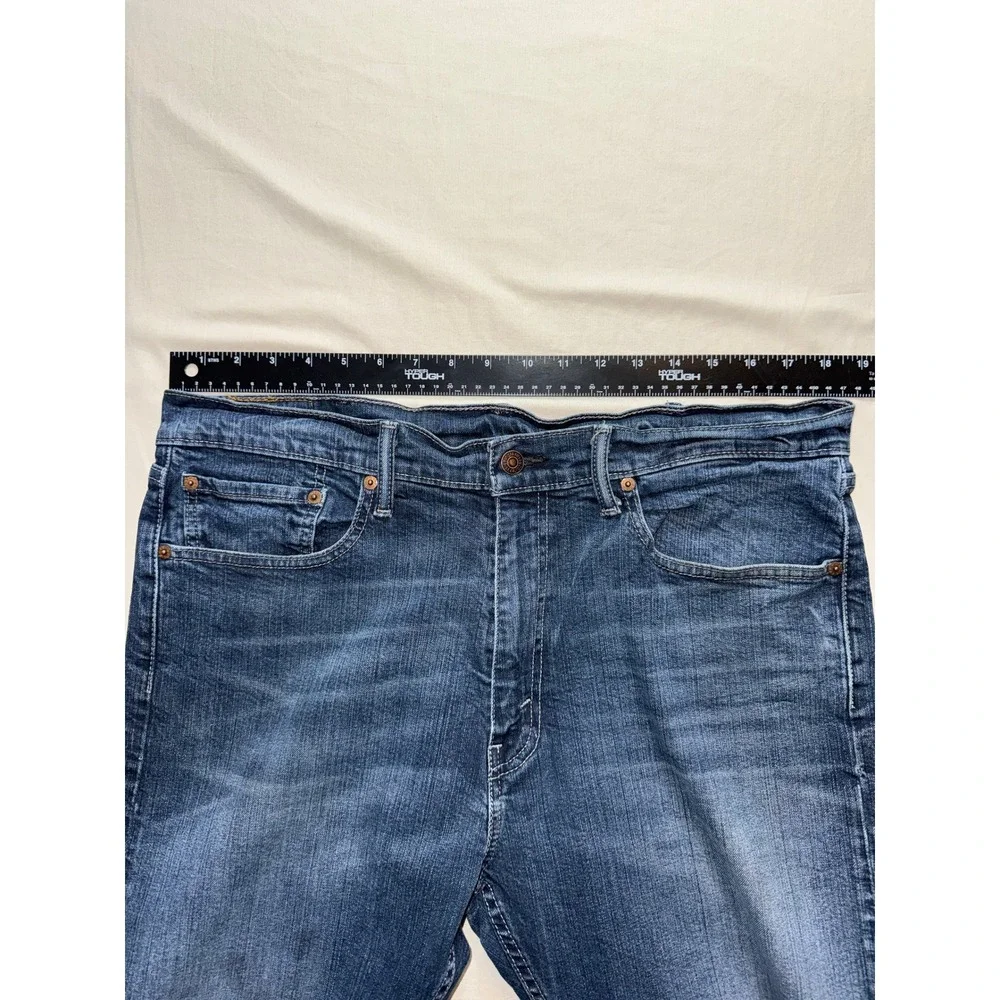 Levis 505 Regular Fit Straight‎ Leg Mens Blue Denim Jeans W36 L34 Medium Wash